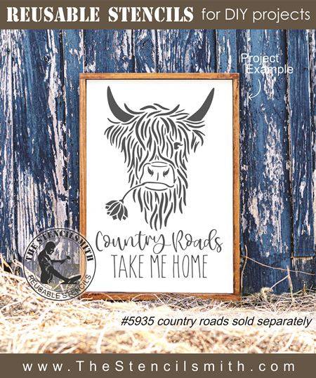 8480 - highland cow - The Stencilsmith
