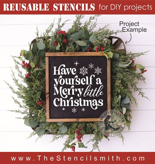 8485 - have yourself a merry little - The Stencilsmith