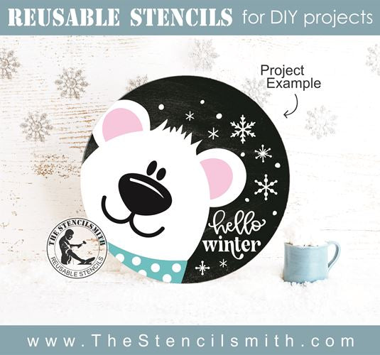 8506 - hello winter - The Stencilsmith