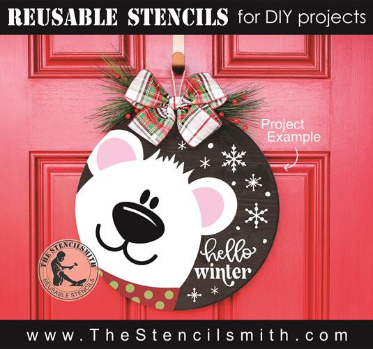 8506 - hello winter - The Stencilsmith