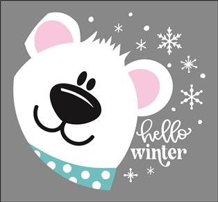 8506 - hello winter - The Stencilsmith