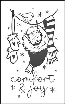 8516 - comfort & joy - The Stencilsmith