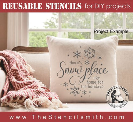 8518 - there's snow place like home for - The Stencilsmith