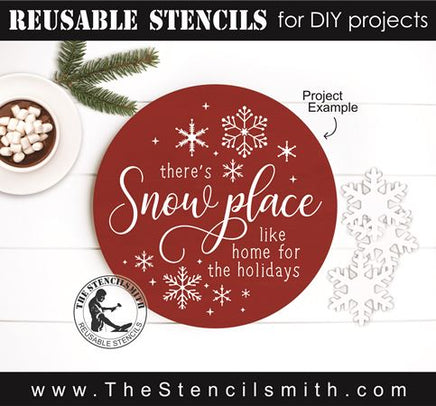 8518 - there's snow place like home for - The Stencilsmith