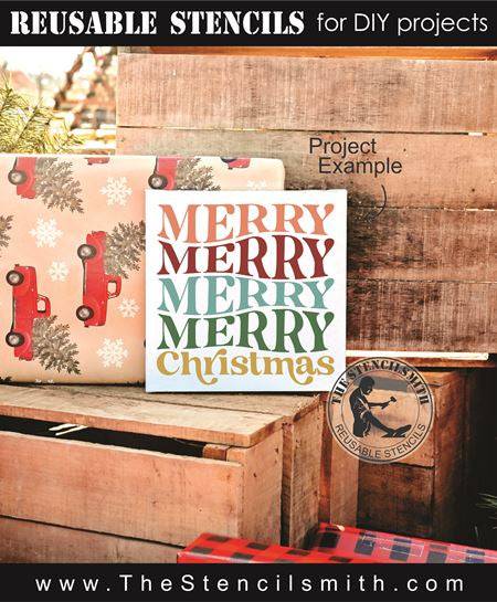 8522 - merry christmas - The Stencilsmith