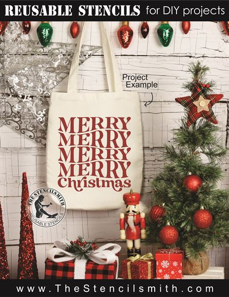8522 - merry christmas - The Stencilsmith