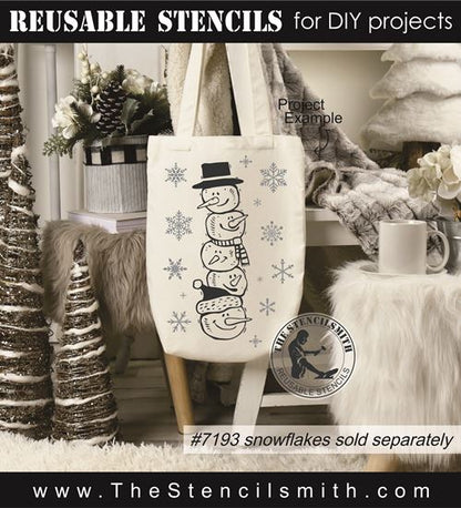 8532 - snowman stack - The Stencilsmith