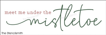 8552 - meet me under the mistletoe - The Stencilsmith