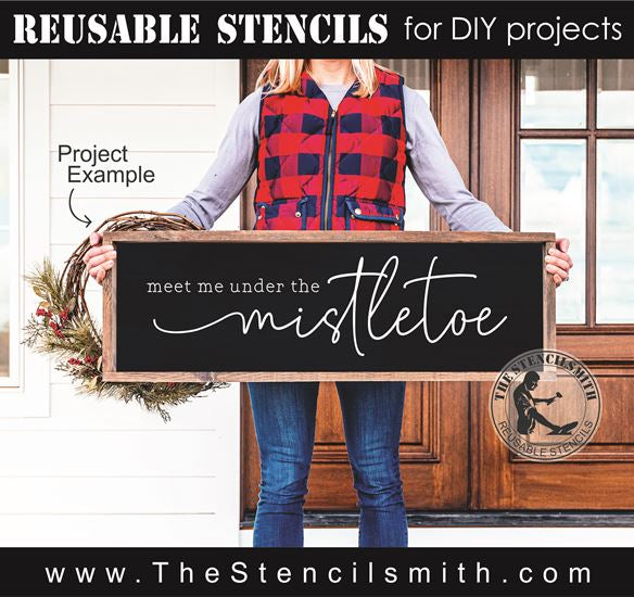 8552 - meet me under the mistletoe - The Stencilsmith