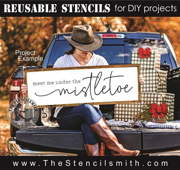 8552 - meet me under the mistletoe - The Stencilsmith