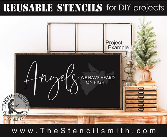 8572 - angels we have heard on high - The Stencilsmith