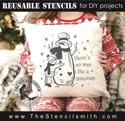 8603 - there's no man like a snowman - The Stencilsmith