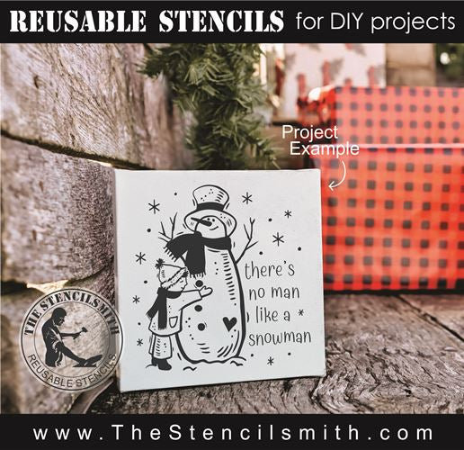 8603 - there's no man like a snowman - The Stencilsmith