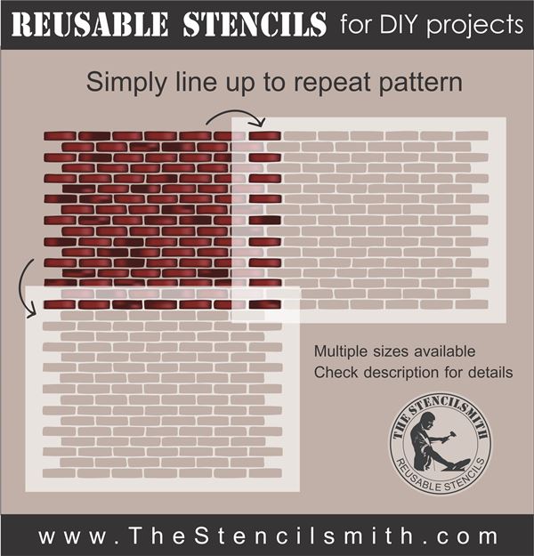 8662 - Brick (small repeating pattern) - The Stencilsmith