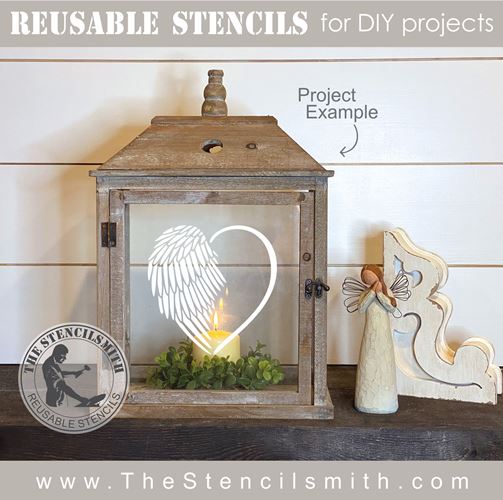 8675 - Heart Wings - The Stencilsmith