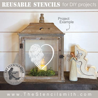 8675 - Heart Wings - The Stencilsmith