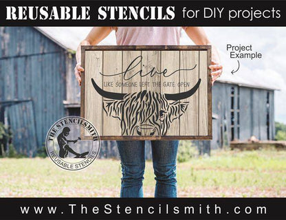 8687 - live like someone left the gate open - The Stencilsmith