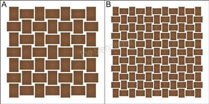 8689 - basket weave (repeating pattern) - The Stencilsmith