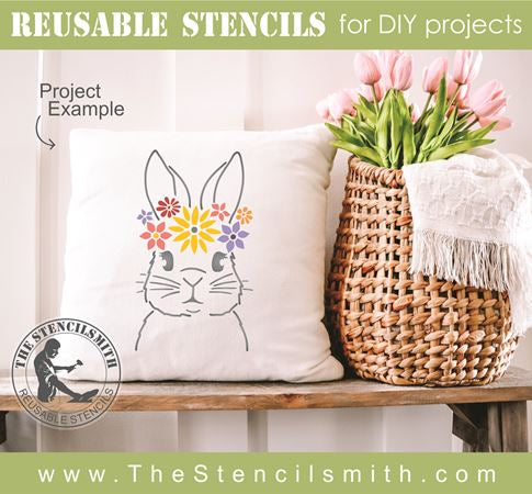 8693 - hello spring bunny - The Stencilsmith