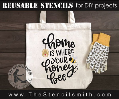 8696 - home is where your honey bee - The Stencilsmith