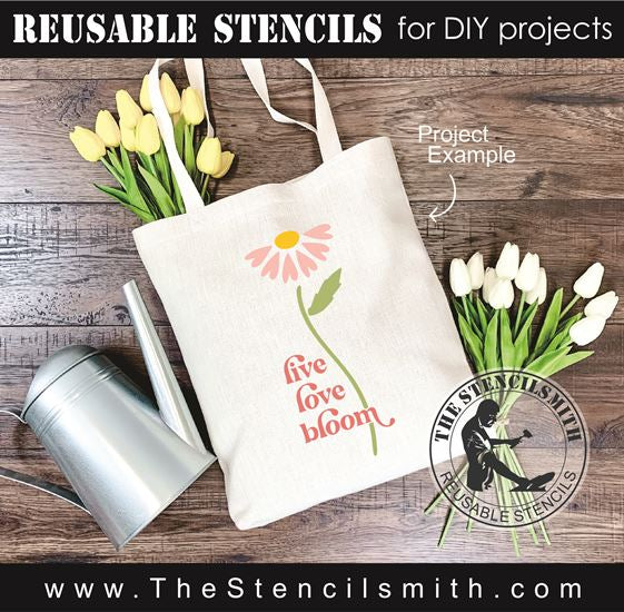 8718 - live love bloom - The Stencilsmith