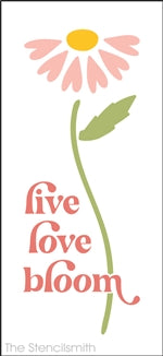 8718 - live love bloom - The Stencilsmith