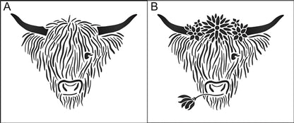 8720 - highland cow - The Stencilsmith