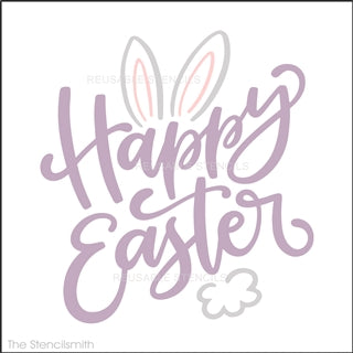 Wholesale FINGERINSPIRE Happy Easter Stencil 30x30cm Hello Spring Stencil  Template Bunny Eggs Painting Stencil Plastic Flowers Leaves Dwarf Pattern  Painting Stencil Reusable Stencil for Easter Decor 