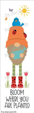 8769 - bloom where you are planted gnome - The Stencilsmith