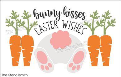 8776 - bunny kisses easter wishes - The Stencilsmith