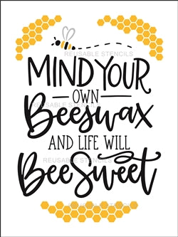 8784 - mind your own beeswax - The Stencilsmith