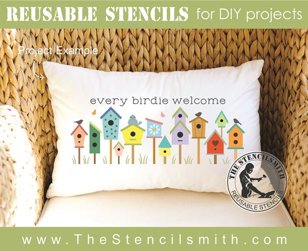 8793 - every birdie welcome - The Stencilsmith
