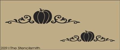 884 - Pumpkin Harvest Border - The Stencilsmith