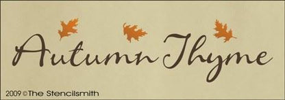 897 - Autumn Thyme - The Stencilsmith