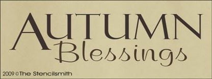 899 - Autumn Blessings - The Stencilsmith