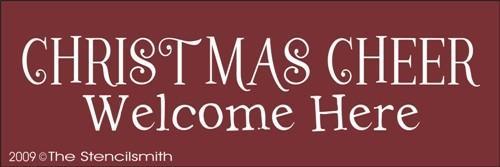 909 - Christmas Cheer Welcome Here - The Stencilsmith
