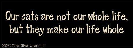 920 - Cats   .... make life whole - The Stencilsmith