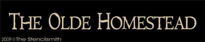 951 - The Olde Homestead - The Stencilsmith