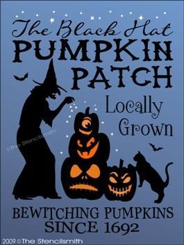 962 - Black Hat Pumpkin Patch - The Stencilsmith
