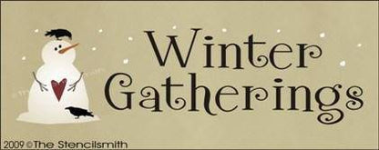 968 - Winter Gatherings - The Stencilsmith