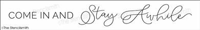 6730 - come in and Stay Awhile - The Stencilsmith