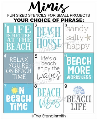 6750 - Beach Minis - The Stencilsmith