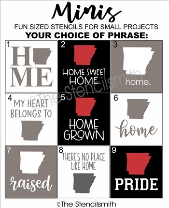 6790 - ARKANSAS Minis - The Stencilsmith