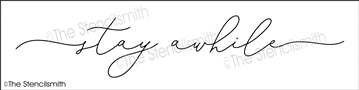 6793 - stay awhile - The Stencilsmith