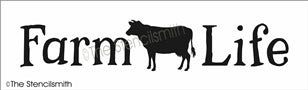 6806 - farm life (cow) - The Stencilsmith