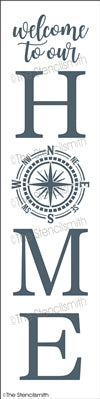 6850 - Welcome to our Home (compass) - The Stencilsmith