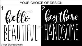6866 - beautiful / handsome - The Stencilsmith