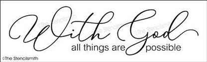 6867 - With God all things are possible - The Stencilsmith